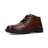 Bugatti AYK30 Laced Leather Ankle Boot Cognac