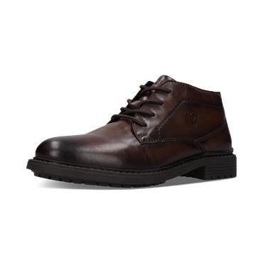 Bugatti AYK30 Laced Leather Ankle Boot Brown