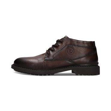Bugatti AYK30 Laced Leather Ankle Boot Brown