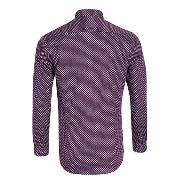 André Murphy Print Shirt Burgundy
