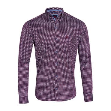 André Murphy Print Shirt Burgundy