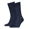 Tommy Hilfiger 2 Pack Flag AOP Socks Navy