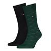Tommy Hilfiger 2 Pack Flag AOP Socks Green