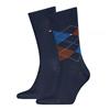 Tommy Hilfiger 2 Pack Argyle Check Socks Navy