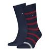 Tommy Hilfiger 2 Pack Rib Stripe Socks Navy
