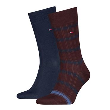 Tommy Hilfiger 2 Pack Rib Stripe Socks Rouge