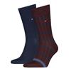 Tommy Hilfiger 2 Pack Rib Stripe Socks Rouge