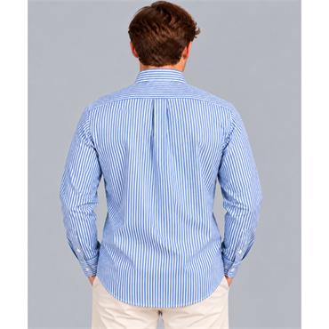 Tom Penn Stripe Oxford Shirt Royal