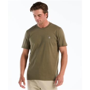 Penguin Sticker Pete Logo T-Shirt Olive