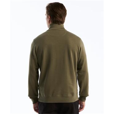 Penguin Sticker Pete Quarter Zip Sweatshirt Olive