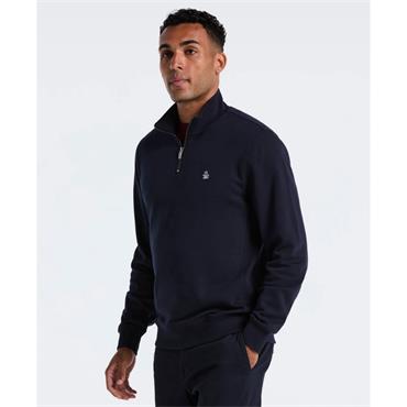 Penguin Sticker Pete Quarter Zip Sweatshirt Sapphire