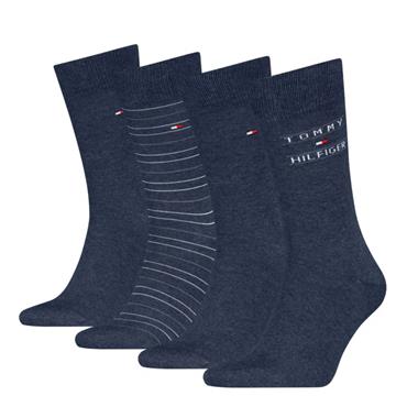Tommy Hilfiger 4 Pack Socks Tin Giftbox Jeans