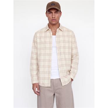 Jack & Jones Ray Cord Check Shirt Taupe