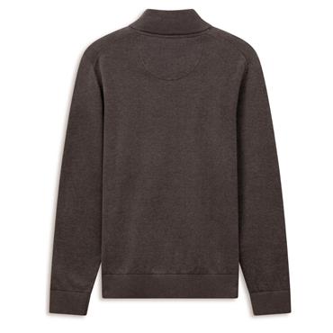 Bugatti Quarter-Zip Jumper Brown