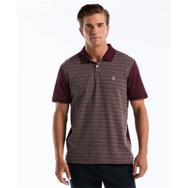 Penguin Jacquard Front Fairisle Polo Port