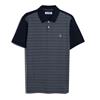 Penguin Jacquard Front Fairisle Polo Dark Sapphire