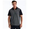 Penguin Jacquard Front Fairisle Polo Dark Sapphire