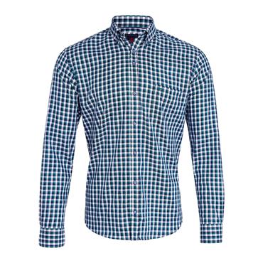 André Fahy Check Shirt Green