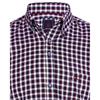 André Fahy Check Shirt Burgundy