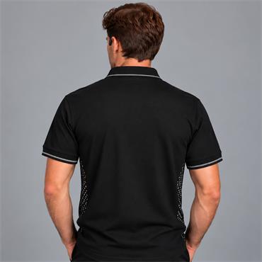 Tom Penn Printed Polo Black