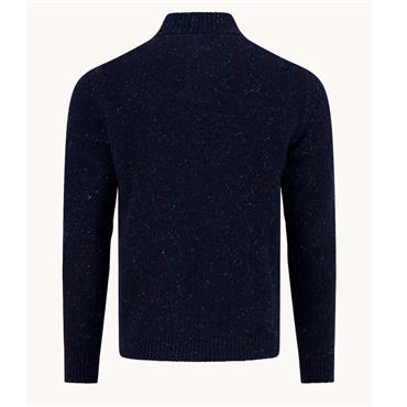 A Fish Named Fred Button Knitted Jumper Navy