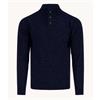 A Fish Named Fred Button Knitted Jumper Navy