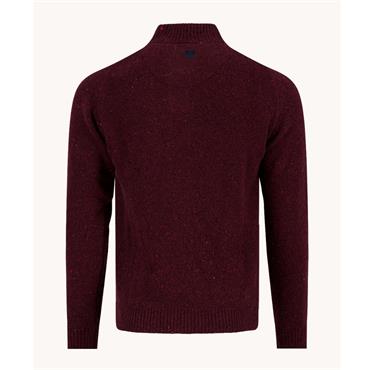 A Fish Named Fred Button Knitted Jumper Burgundy
