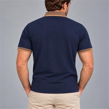Tom Penn Panel Front Polo Navy