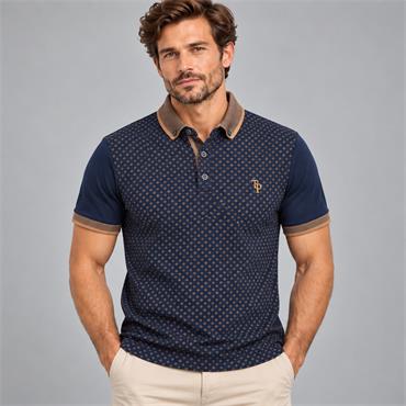 Tom Penn Panel Front Polo Navy