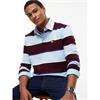 Tommy Jeans Striped Rugby Shirt Calypso Berry