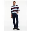 Tommy Jeans Striped Rugby Shirt Calypso Berry