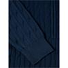 Drifter Quarter-Zip Cable Stitch knit Dark Blue