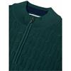 Drifter Quarter-Zip Cable Stitch knit Green