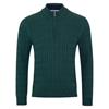 Drifter Quarter-Zip Cable Stitch knit Green