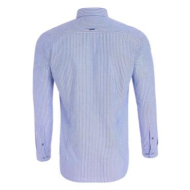 André Cahill Stripe Shirt Blue