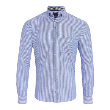 André Cahill Stripe Shirt Blue