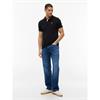 Tommy Jeans Slim Placket Polo Black