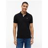 Tommy Jeans Slim Placket Polo Black