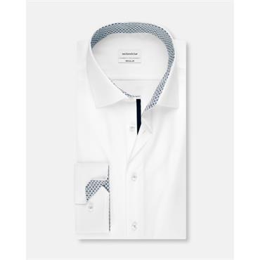 Seidensticker Cover Shirt - Collar Detail White