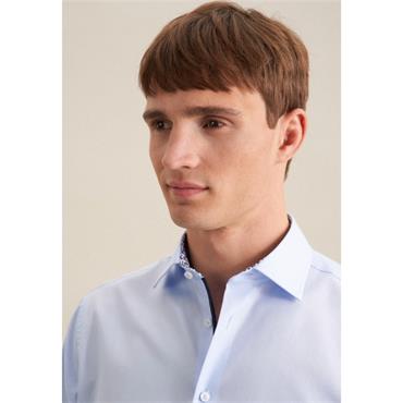Seidensticker Cover Shirt - Collar Detail Light Blue