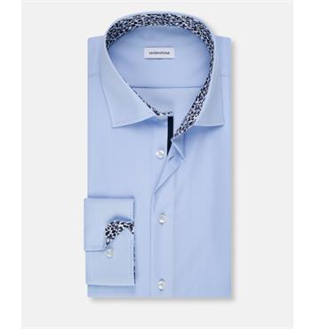 Seidensticker Cover Shirt - Collar Detail Light Blue