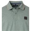 Casa Moda Plain Melange Polo T-Shirt Green