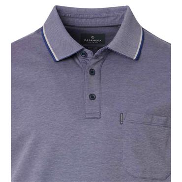 Casa Moda Tipped Polo Tee Navy
