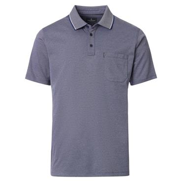 Casa Moda Tipped Polo Tee Navy