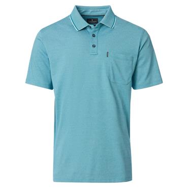 Casa Moda Tipped Polo Tee Blue