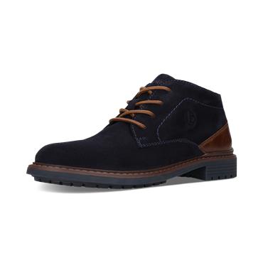 Bugatti AYK30 Laced Suede Ankle Boot Dark Blue