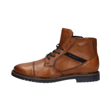 Bugatti 8373A Leather Ankle Boot Cognac