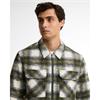 Barbour International Clayton Brushed Fleece Overshirt Green