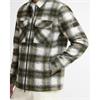 Barbour International Clayton Brushed Fleece Overshirt Green