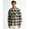 Barbour International Clayton Brushed Fleece Overshirt Green